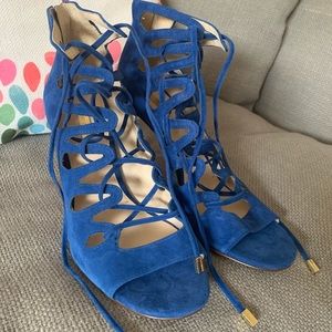 NEW Louise et Cie Blue Suede Stiletto Sandals 10B